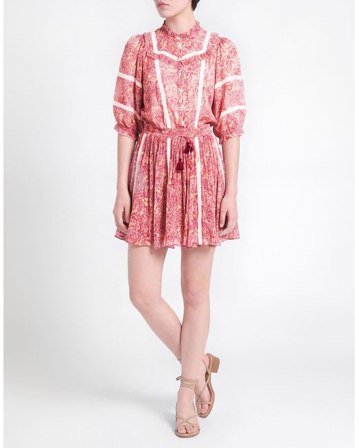 Poupette Red Mini Dress Viscose
