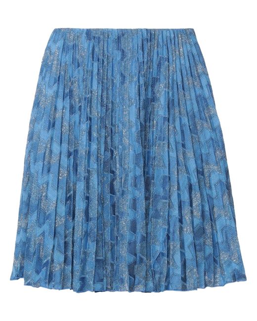 M Missoni Blue Mini Skirt