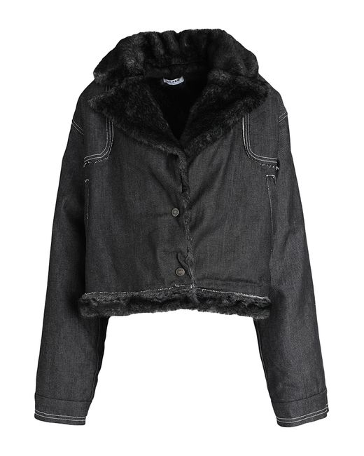 Manteau en jean Julfer en coloris Black