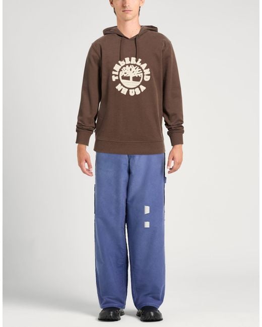 Timberland Brown Sweatshirt Cotton, Polyester, Elastane for men