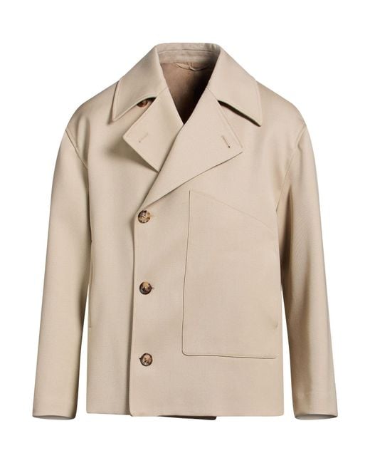 Lardini Natural Coat Wool for men