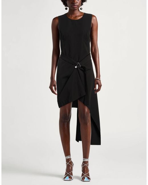Moschino Black Mini Dress Polyester, Elastane