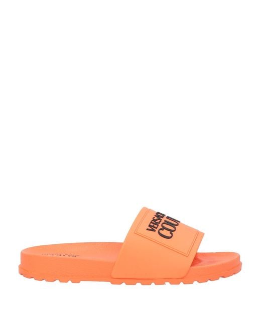 Versace Orange Sandals Rubber for men