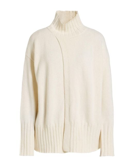 Liviana Conti White Turtleneck Polyamide, Cashmere