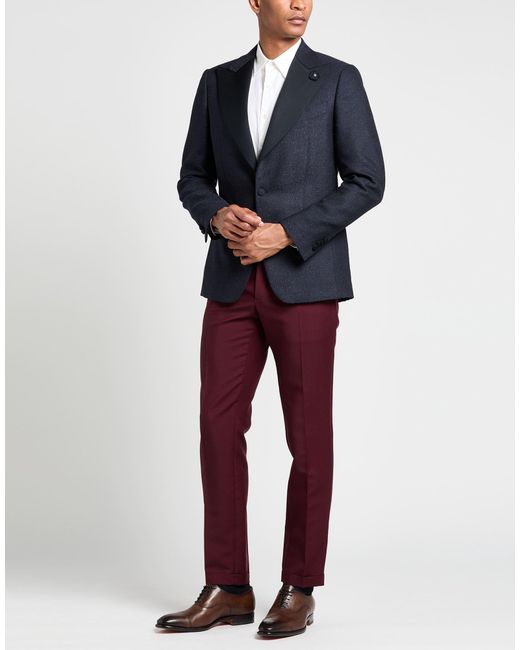 Lardini Black Blazer Wool, Polyester, Elastane for men