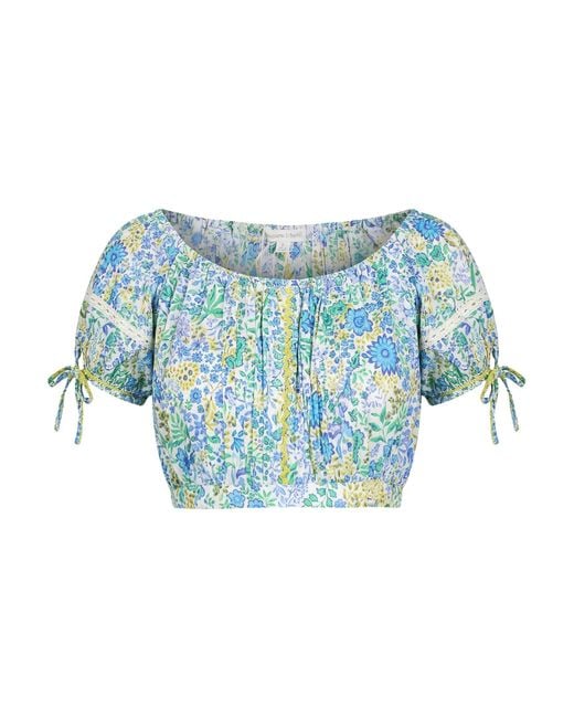 Poupette Blue Azure Top Viscose
