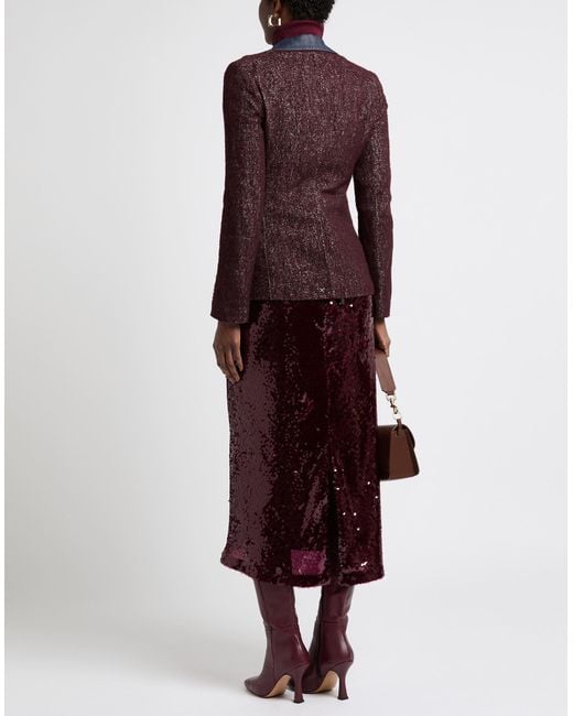 Jacob Cohen Purple Blazer Cotton, Wool, Viscose, Polyamide, Elastane