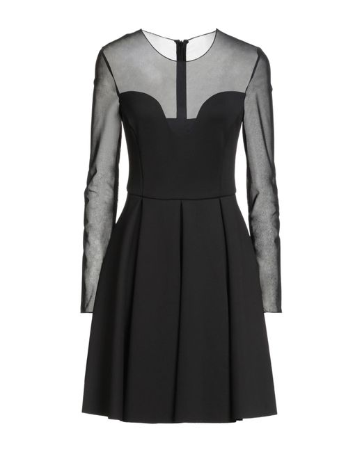 Pinko Black Mini Dress Nylon, Elastane