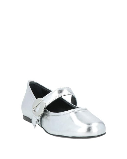 Coperni White Ballet Flats Leather