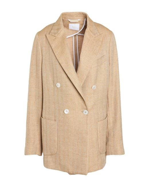 Fedeli Natural Sand Blazer Cotton, Linen