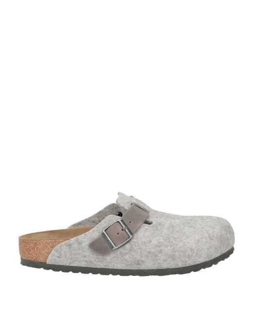 Birkenstock White Light Mules & Clogs Wool, Leather for men