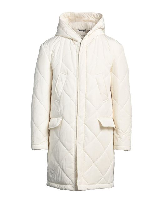 Daniele Alessandrini White Puffer Polyester for men