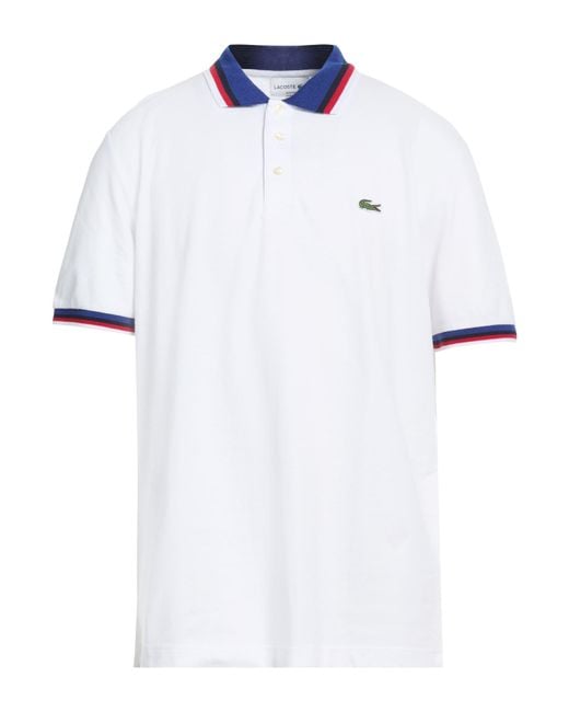 Polo Lacoste de hombre de color White