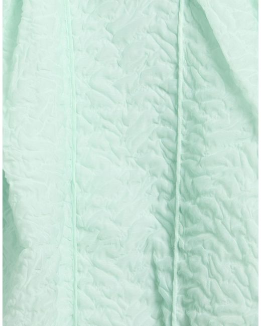 CECILIE BAHNSEN Blue Midi Dress Cotton, Polyamide, Polyester