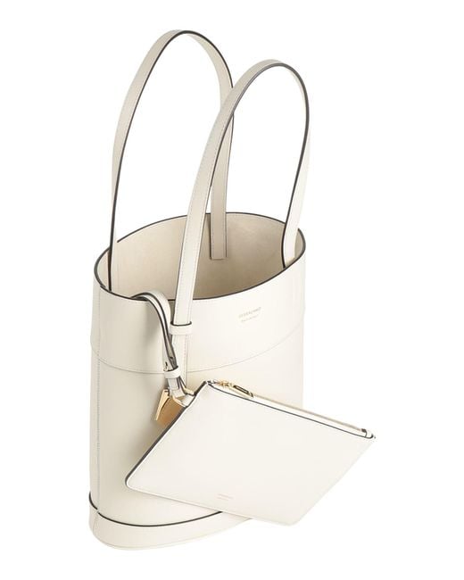 Ferragamo White Ivory Handbag Leather