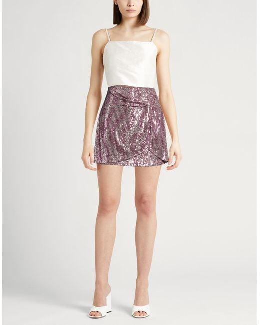 Liu Jo Purple Mini Skirt