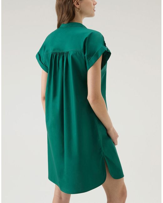 Woolrich Green Mini-Kleid