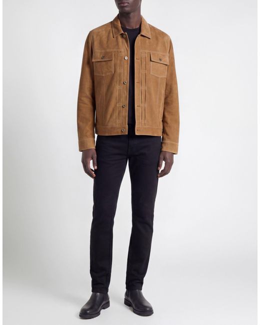 Bolongaro Trevor Brown Jacket Goat Skin for men
