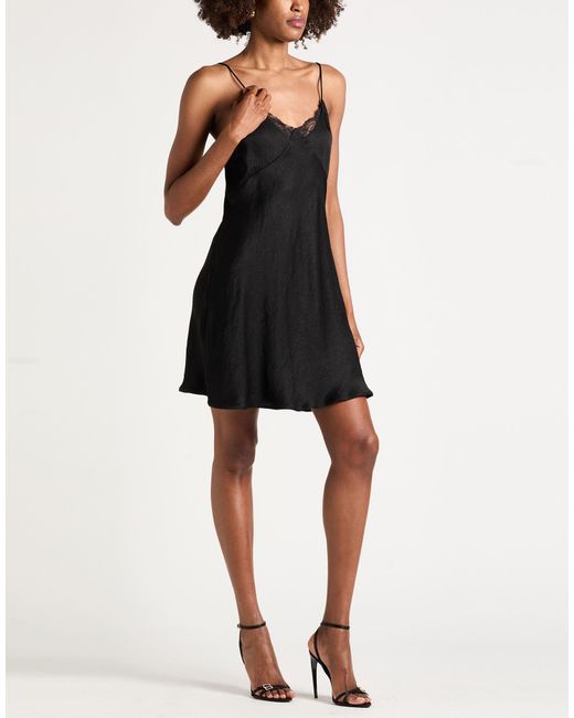 Marella Black Mini Dress Acetate