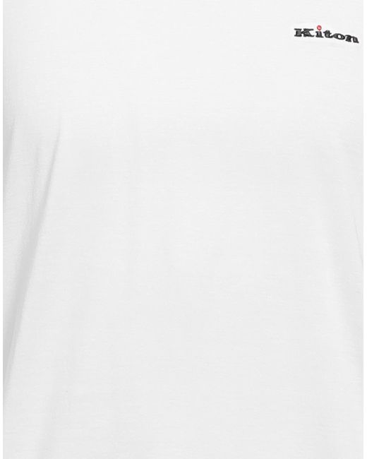 Kiton White T-shirt for men