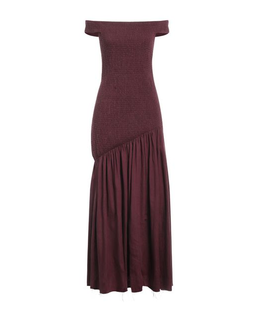 Gabriela Hearst Purple Maxi-Kleid