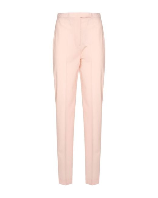 Lardini Pink Light Pants Wool, Elastane