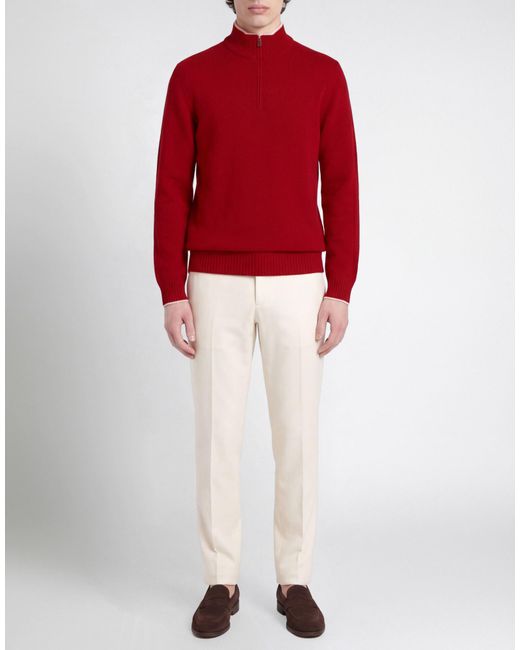 Gran Sasso Red Turtleneck for men