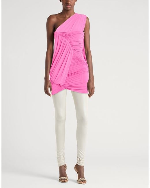 Rick Owens Pink Top Cupro, Elastane