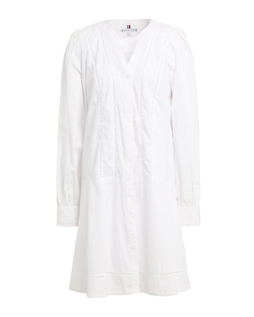 Tommy Hilfiger White Mini Dress Cotton