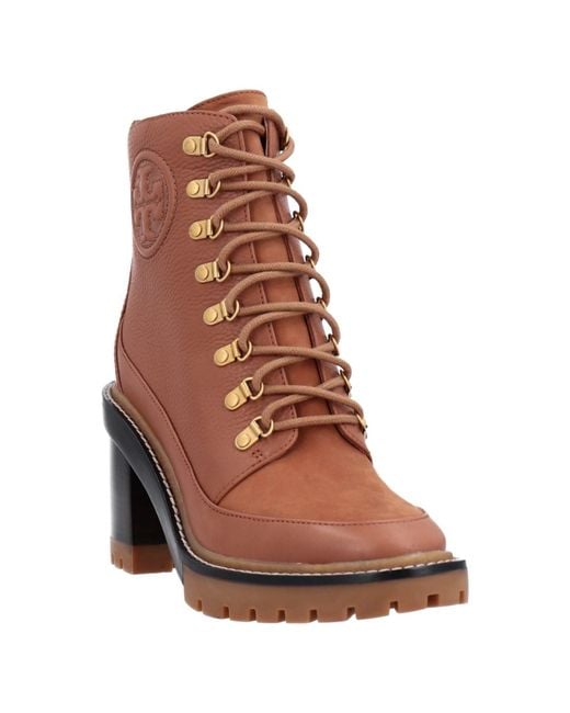 Tory Burch Brown Ankle Boots Leather
