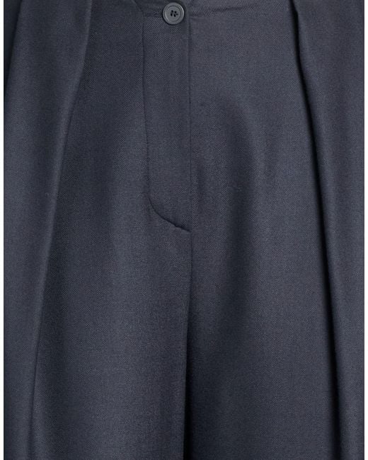 Semicouture Blue Midnight Pants Virgin Wool, Elastane