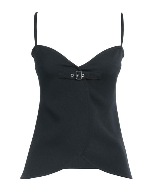 Courreges Black Top Polyester, Acetate