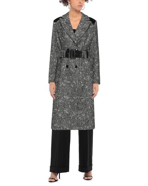 Hanita Gray Coat Polyester, Wool