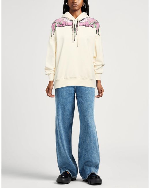 Marcelo Burlon White Sweatshirt Cotton