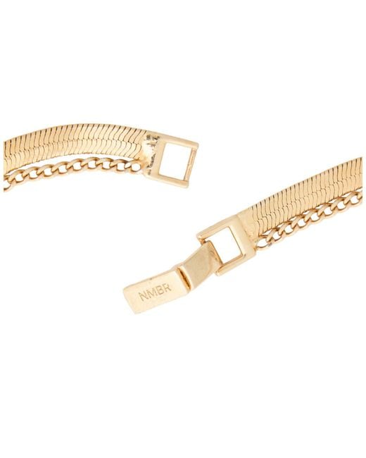 NUMBERING White Necklace Metal