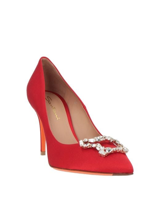 Santoni Red Pumps