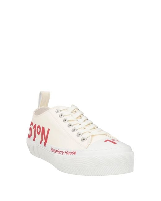 Sneakers con stampa di Burberry in White da Uomo
