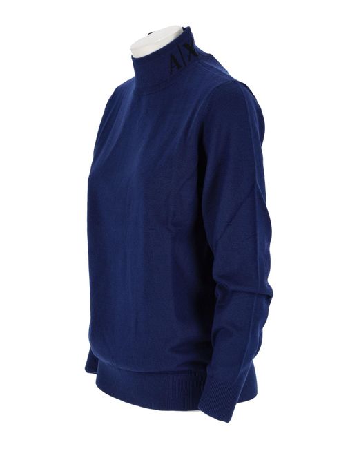 Armani Exchange Blue Pullover