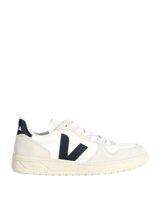Veja Natural V-10 Sneakers Leather, Textile Fibers