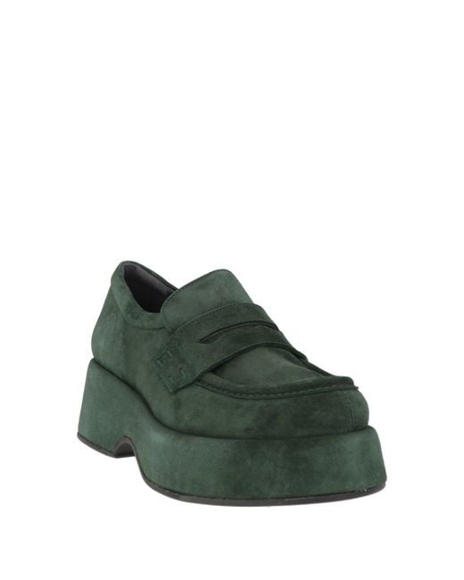 Pons Quintana Green Loafers Leather