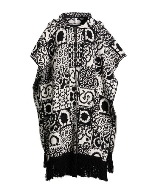 Ferragamo Black Cape Virgin Wool
