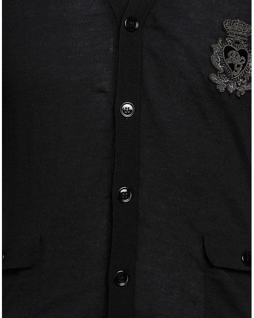 Dolce & Gabbana Strickjacke in Black für Herren