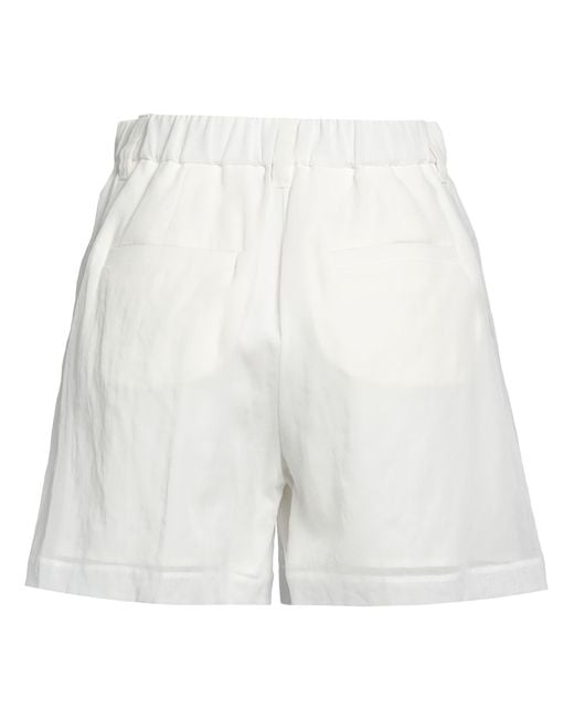 Brunello Cucinelli White Shorts & Bermuda Shorts Cotton