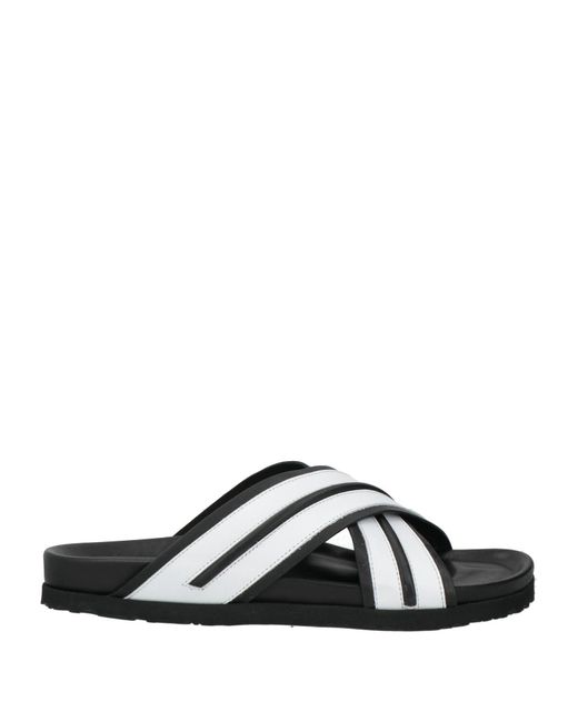 Palm Angels Black Sandals Leather for men