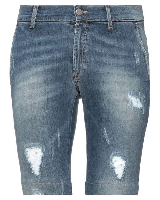 Grey Daniele Alessandrini Denim Shorts in Blue for Men | Lyst