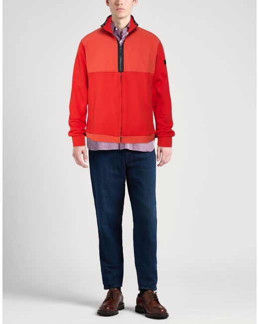 Peuterey Red Jacket Cotton, Polyamide, Polyester, Elastane for men