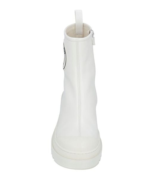 Dior White Ankle Boots