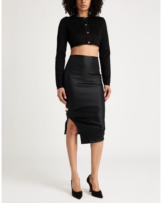 Versace Black Cardigan Viscose, Polyamide, Polyester, Elastane