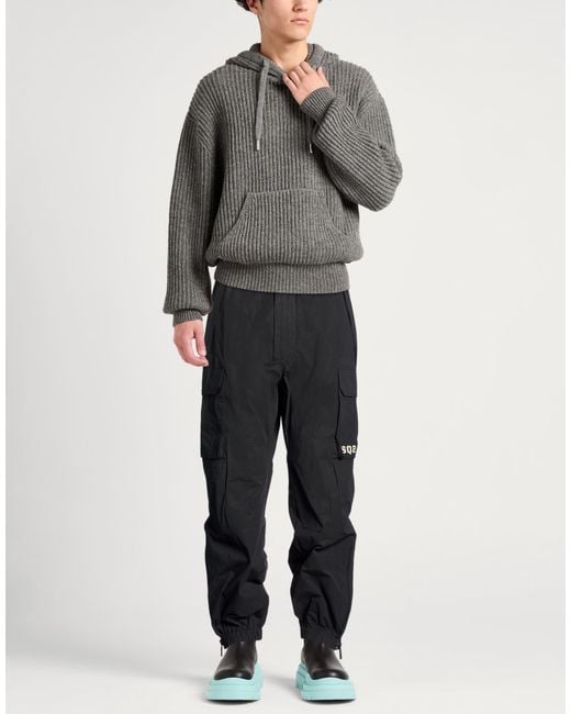 DSquared² Black Pants Cotton, Elastane for men