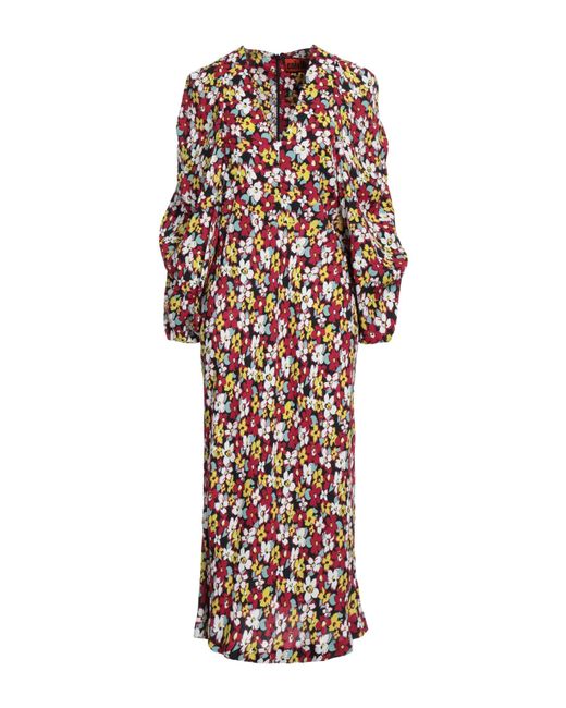 Colville White Garnet Midi Dress Viscose